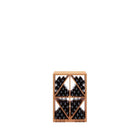 Wooden Divided Diamond Base Wine Rack- Stores 72 standard wine bottles