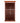 Wooden wine rack with multiple rows of wine bottles on a white background