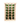 Wooden wine rack with green wine bottles on a white background