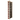 Side view of a 1 column pine wooden wine rack storing 10 bottles